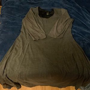 Lane Bryant Extra Long Fall MIDI/MAXI Dress in Gray